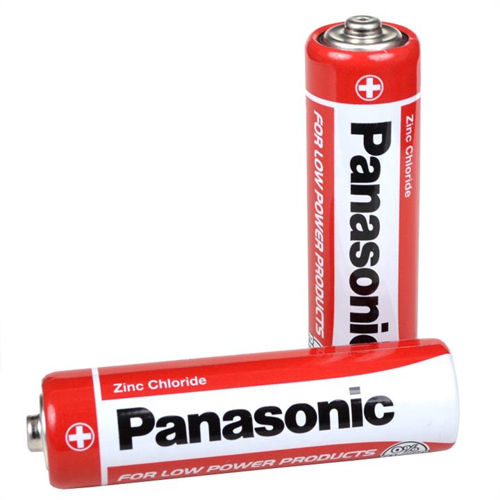 Panasonic 28-1023 Батарейка сольова AA (L) R6 Red Zinc 1.5V, 12 шт. в блістері 281023: Купити в Україні - Добра ціна на EXIST.UA!