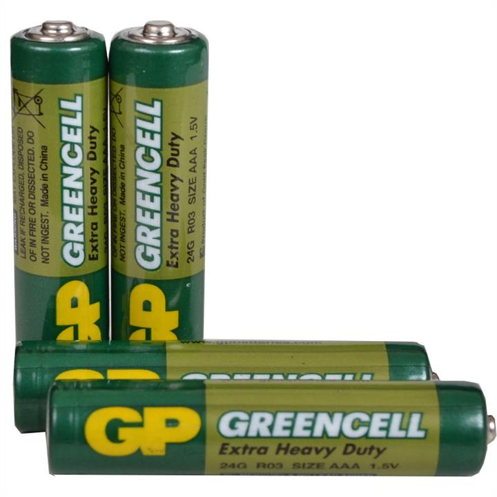GP Batteries 25-1015-BLISTER Батарейка сольова AAA Greencell (24G, LR03) GP 1.5V, 4 шт. в блістері 251015BLISTER: Приваблива ціна - Купити в Україні на EXIST.UA!