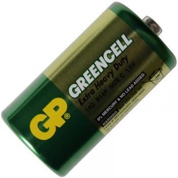 GP Batteries 25-1016 Батарейка сольова C Greencell (14G, R14P) GP 1.5V 251016: Купити в Україні - Добра ціна на EXIST.UA!