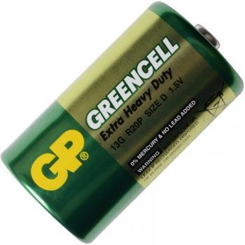 GP Batteries 25-1017 Батарейка сольова D Greencell (13G, R20P) GP 1.5V 251017: Купити в Україні - Добра ціна на EXIST.UA!