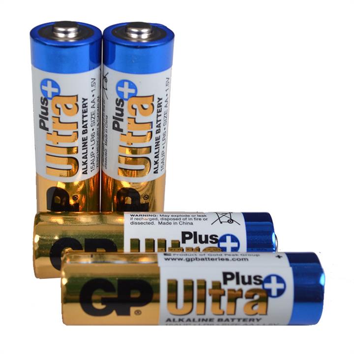 GP Batteries 25-1061 Батарейка лужна Alkaaline AA Ultra plus (15AUPHM-2UE4, LR6) GP 1.5V (4 шт, блістер) 251061: Приваблива ціна - Купити в Україні на EXIST.UA!
