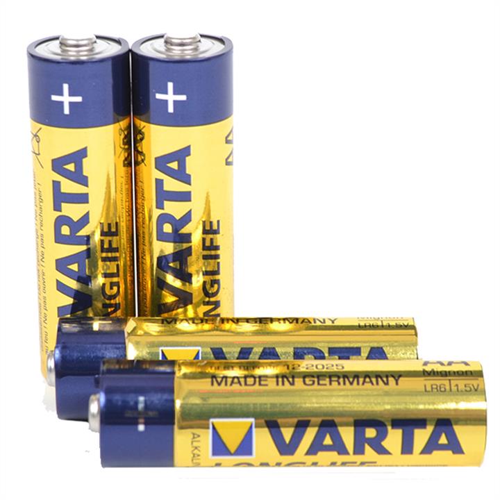 Varta 149-1001BLISTER Батарейка лужна, Alkaline AA Longlife (4106, LR6) 1.5V, 4 шт. у блістері 1491001BLISTER: Купити в Україні - Добра ціна на EXIST.UA!