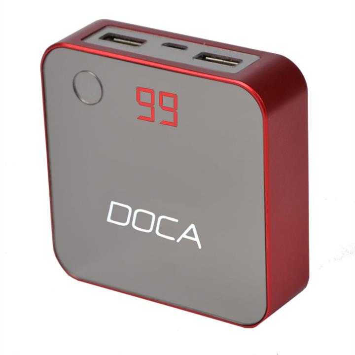 Doca  D525-RED Зовнішній зарядний пристрій Power Bank DOCA D525 (8400mAh), червоний D525RED: Приваблива ціна - Купити в Україні на EXIST.UA!