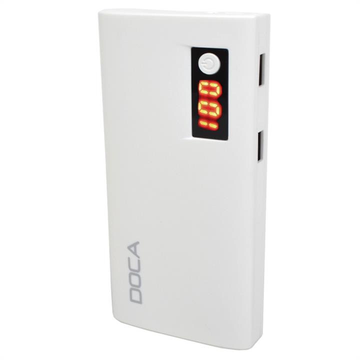 Doca  D566II-WHITE Зовнішній зарядний пристрій Power Bank DOCA D566II з LED дисплеєм (13000mAh), білий D566IIWHITE: Купити в Україні - Добра ціна на EXIST.UA!