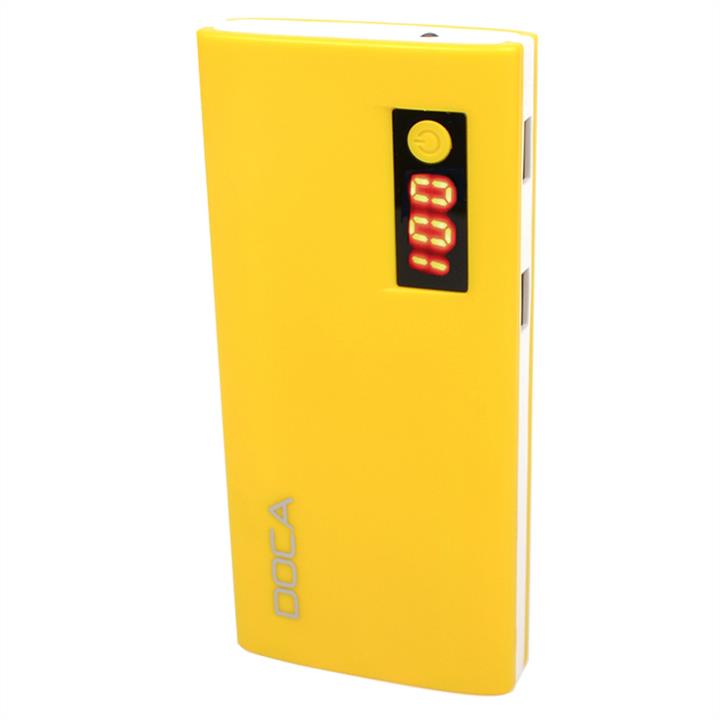 Doca  D566II-YELLOW Зовнішній зарядний пристрій Power Bank DOCA D566II з LED дисплеєм (13000mAh), жовтий D566IIYELLOW: Приваблива ціна - Купити в Україні на EXIST.UA!