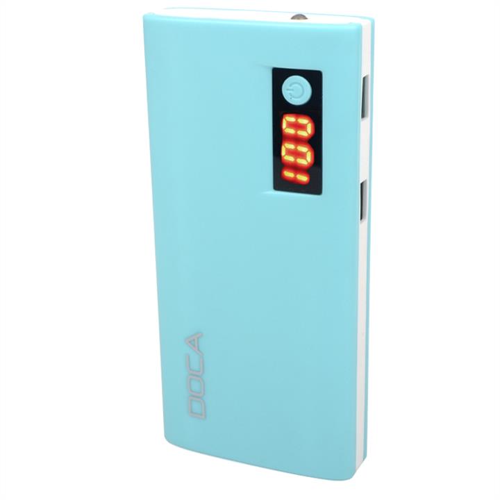 Doca  D566II-BLUE Зовнішній зарядний пристрій Power Bank DOCA D566II з LED дисплеєм (13000mAh), синій D566IIBLUE: Купити в Україні - Добра ціна на EXIST.UA!