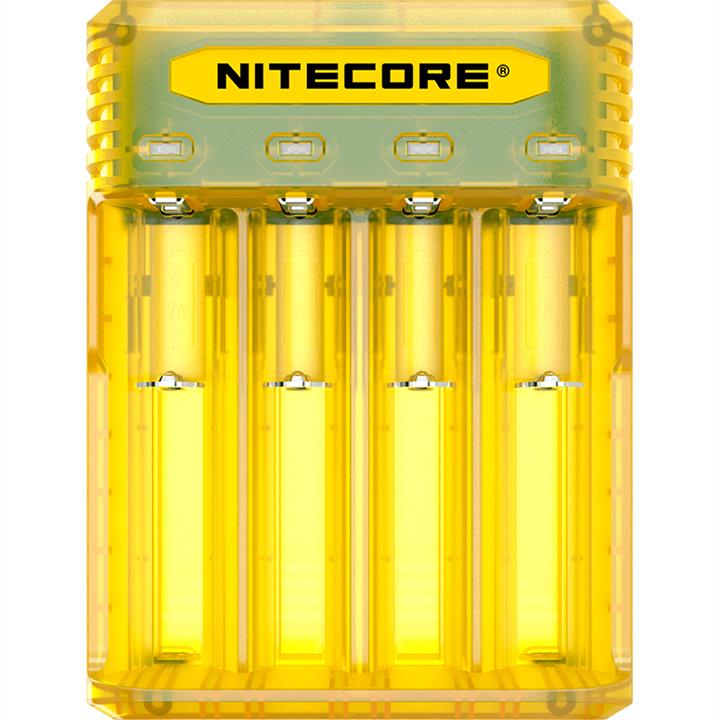 Nitecore Q4-YELLOW Зарядний пристрій (4 канали), жовте Q4YELLOW: Купити в Україні - Добра ціна на EXIST.UA!