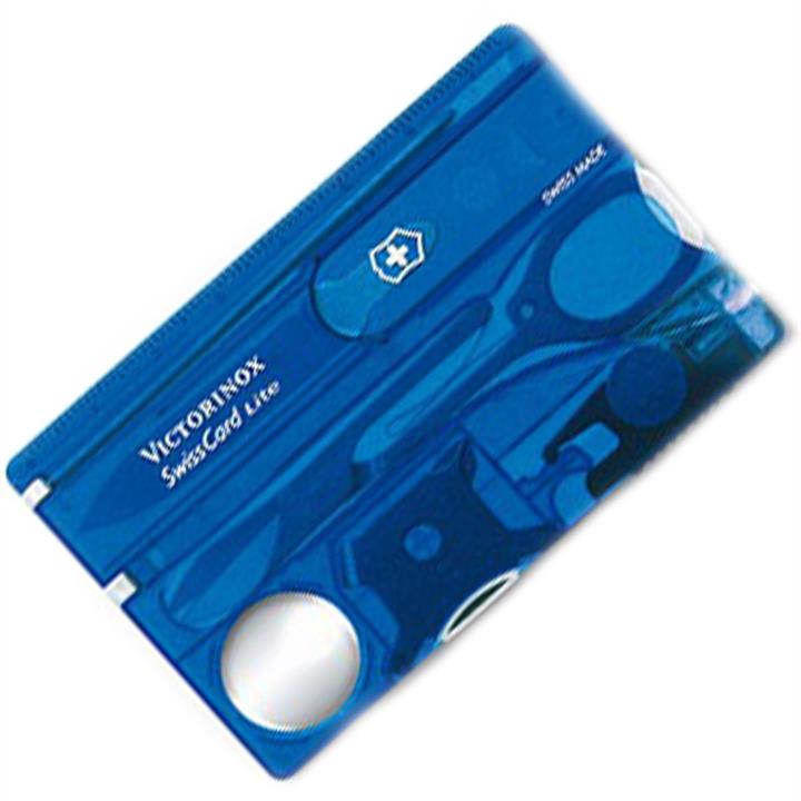 Victorinox 0.7322.Т2 Набір Swisscard Lite (82х54х4мм, 13 функцій), синій прозорий 073222: Приваблива ціна - Купити в Україні на EXIST.UA!