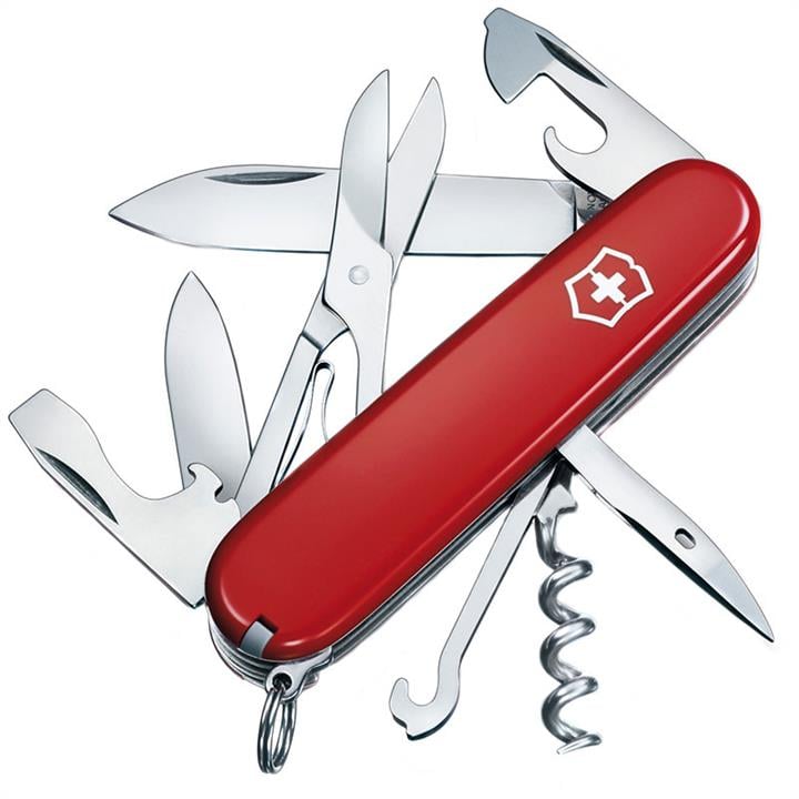 13703 Victorinox Ніж складаний, мультитул Victorinox Climber (91мм, 14 функцій), червоний 1.3703