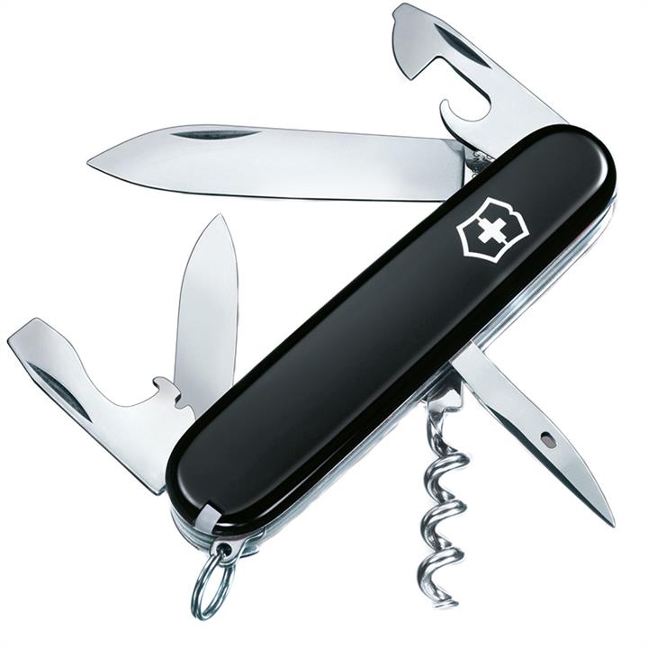 136033 Victorinox Ніж складаний, мультитул Victorinox Spartan (91мм, 12 функцій), чорний 1.3603.3