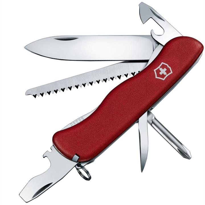 08463 Victorinox Ніж складаний, мультитул Victorinox Trailmaster (111мм, 12 функцій), червоний 0.8463