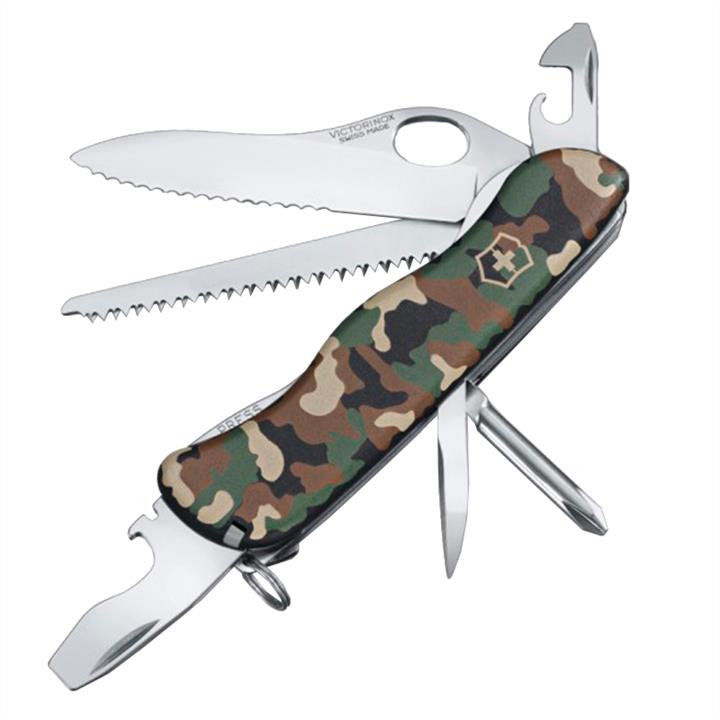 08463MW94 Victorinox Ніж складаний, мультитул Victorinox Trailmaster One Hand (111мм, 12 функцій), камуфляж 08463.MW94