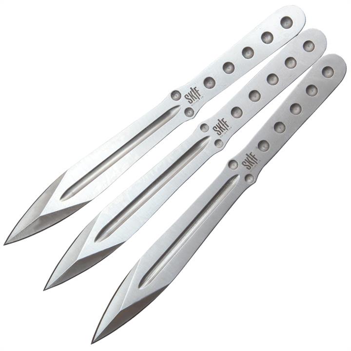 Skif TK-3B Набір ножів метальних Skif TK-3В 3 шт. (Довжина: 195мм, лезо: 100мм), сріблясті, ножни нейлон TK3B: Купити в Україні - Добра ціна на EXIST.UA!