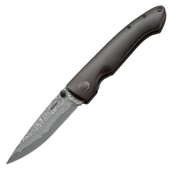 01BO101DAM Boker Нож складной Boker Plus Damascus Gent 1 (длина: 197мм, лезвие: 82мм), дерево