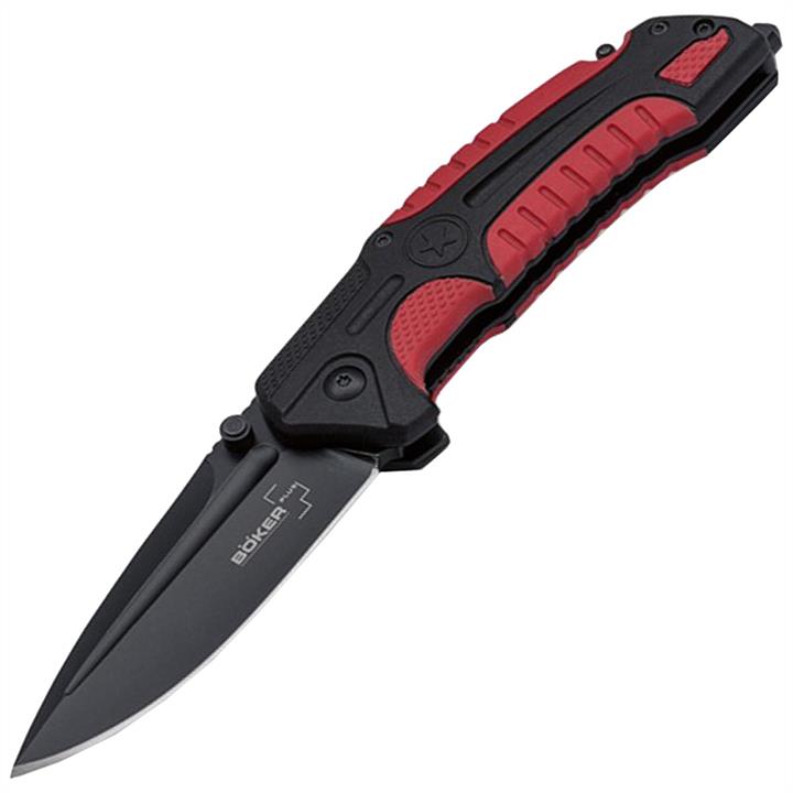 01BO320 Boker Нож складной Boker Plus Savior 1 (длина: 208мм, лезвие: 84мм, черное), черный/красный