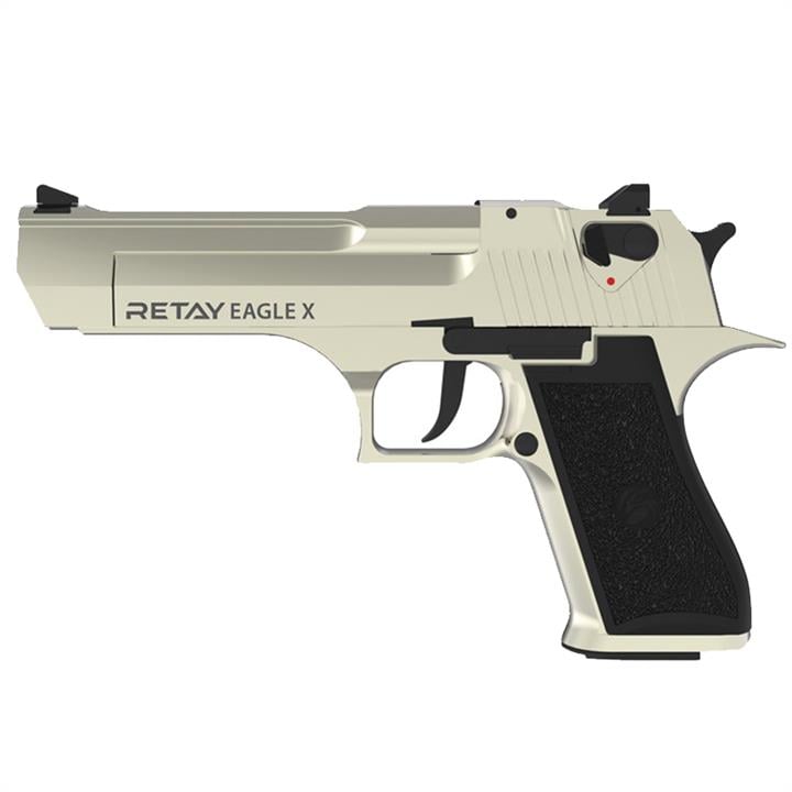 Retay A126154S Пістолет сигнальний, стартовий Retay Desert Eagle Х (9мм, 19 зарядів), сатин A126154S: Купити в Україні - Добра ціна на EXIST.UA!