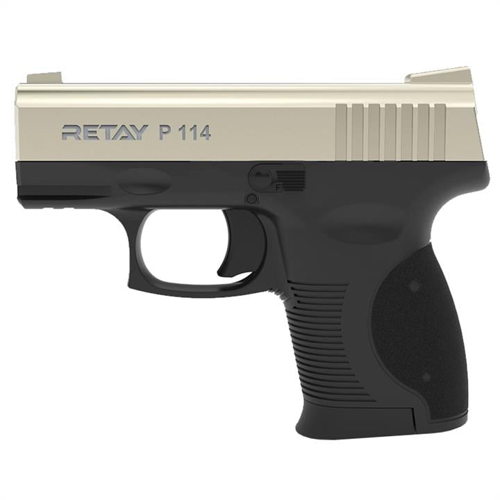 Retay T210305S Пістолет сигнальний, стартовий Retay P114 (9мм, 6 набоїв), сатин T210305S: Купити в Україні - Добра ціна на EXIST.UA!