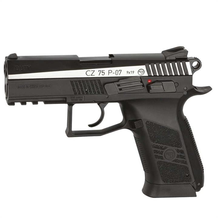 16533 ASG Пистолет пневматический ASG CZ 75 P-07 Blowback (4,5mm), черный/никель