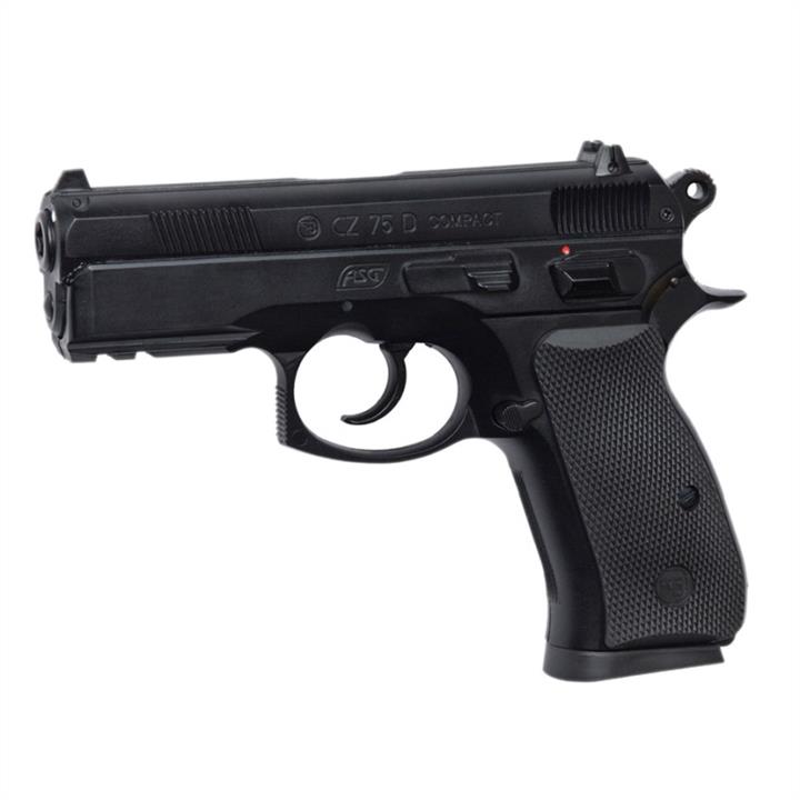 ASG 16086 Пістолет пневматичний ASG CZ 75D Compact (4,5mm), чорний 16086: Купити в Україні - Добра ціна на EXIST.UA!
