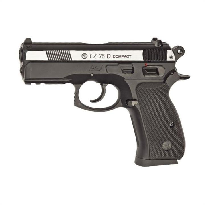 ASG 16200 Пістолет пневматичний ASG CZ 75D Compact (4,5mm), чорний / нікель 16200: Купити в Україні - Добра ціна на EXIST.UA!