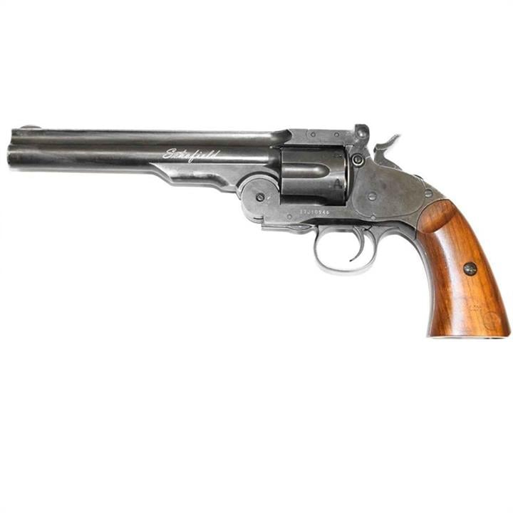ASG 18911 Револьвер пневматичний ASG Schofield Pellet (6, 4,5mm), чорний / дерево 18911: Приваблива ціна - Купити в Україні на EXIST.UA!