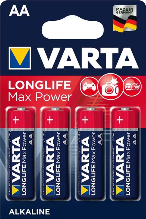 Varta 04706101404 Батарейка Longlife Max Power AA BLI 4 Alkaline 04706101404: Приваблива ціна - Купити в Україні на EXIST.UA!