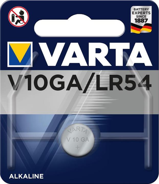 Varta 04274101401 Батарейка V 10 GA BLI 1 Alkaline 04274101401: Купити в Україні - Добра ціна на EXIST.UA!