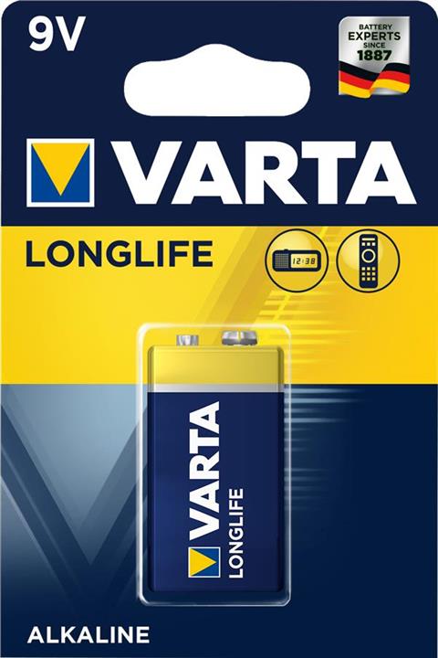 Varta 04122101411 Батарейка Longlife 6LP3146 9V 04122101411: Приваблива ціна - Купити в Україні на EXIST.UA!