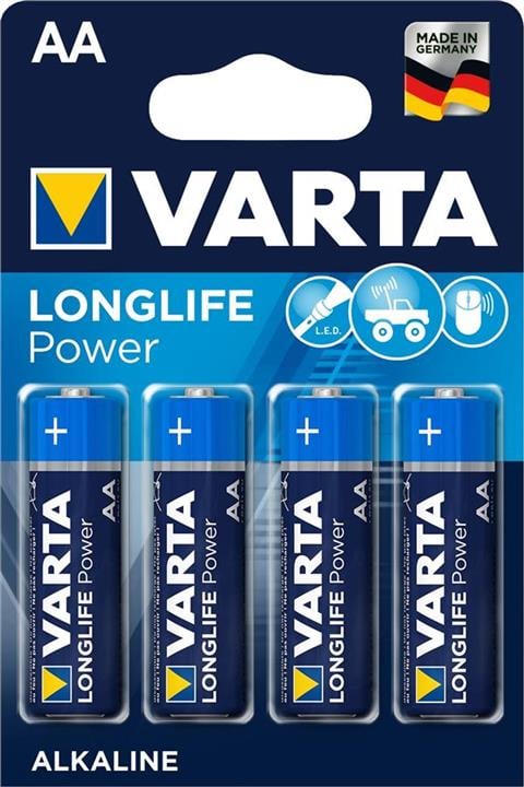 Varta 04906121414 Батарейка Longlife Power AA LR6 04906121414: Купити в Україні - Добра ціна на EXIST.UA!