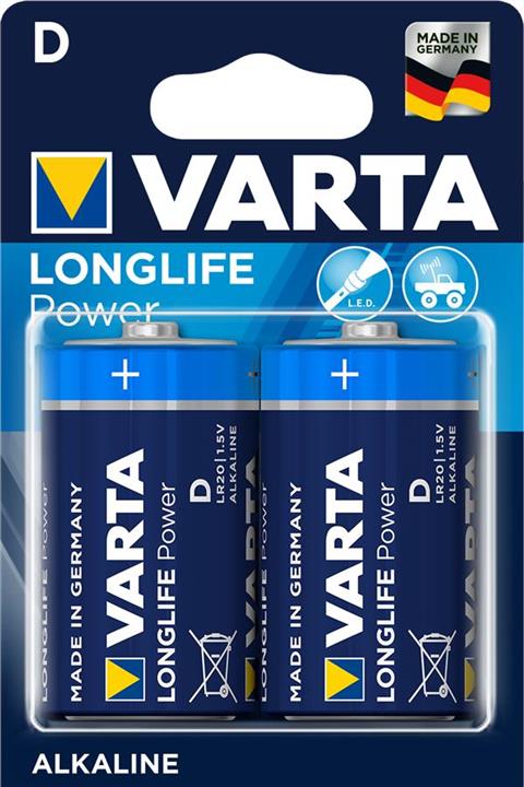 Varta 04920121412 Батарейка Longlife Power D BLI 2 Alkaline 04920121412: Купити в Україні - Добра ціна на EXIST.UA!