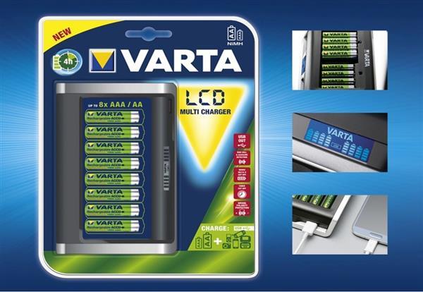 Varta 57671101401 Зарядний пристрій VARTA LCD MULTI CHARGER 57671101401: Купити в Україні - Добра ціна на EXIST.UA!