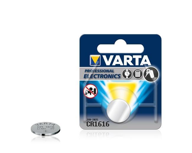 Varta 06616101401 Батарейка CR 1616 BLI 1 Lithium 06616101401: Приваблива ціна - Купити в Україні на EXIST.UA!