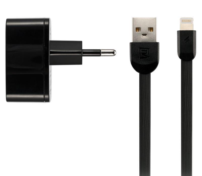 Remax RP-U215A-BLACK Зарядний пристрій 2.4 A Dual USB Charger + Data Cable for Type-C, black RPU215ABLACK: Купити в Україні - Добра ціна на EXIST.UA!