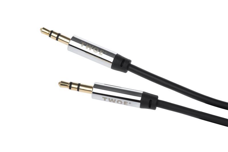 2EW3539BL 2E Кабель 2E аудіо (jack 3.5мм-M/jack 3.5мм-M),Coiled, black, 1.8m