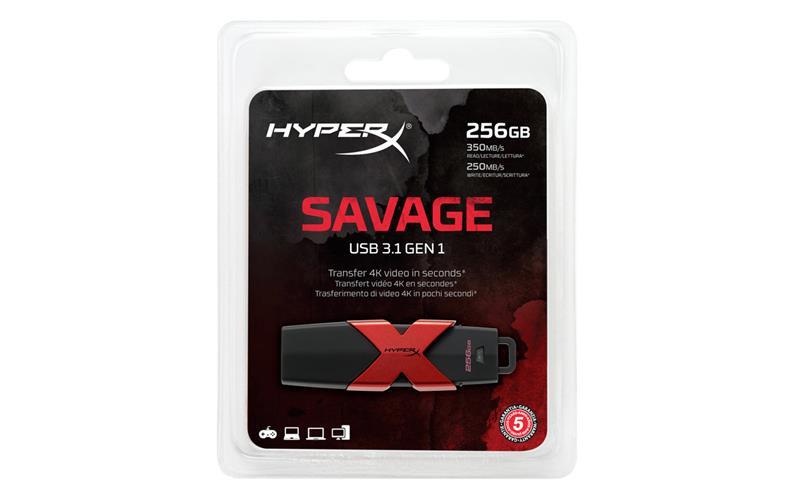 Kingston HXS3/256GB Накопичувач Kingston 256GB USB 3.1 HyperX Savage HXS3256GB: Приваблива ціна - Купити в Україні на EXIST.UA!