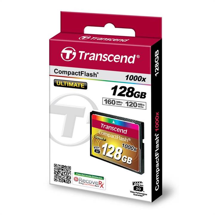 Transcend TS128GCF1000 Карта пам'ятi Transcend 128GB CF 1000X TS128GCF1000: Купити в Україні - Добра ціна на EXIST.UA!