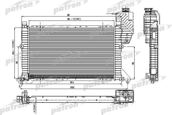 Patron PRS3118 Радіатор охолодження двигуна PRS3118: Приваблива ціна - Купити в Україні на EXIST.UA!