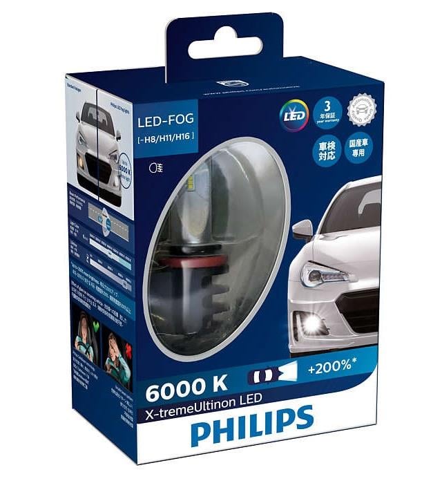 Philips 12834UNIX2 Лампи світлодіодні комплект Philips X-TremeUltinon LED H8/H11/H16 12V 9,3W 6000K (2 шт.) 12834UNIX2: Приваблива ціна - Купити в Україні на EXIST.UA!
