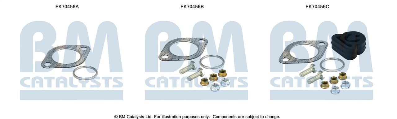 FK70456 BM Catalysts Комплект монтажный крепежей выхлопной системы