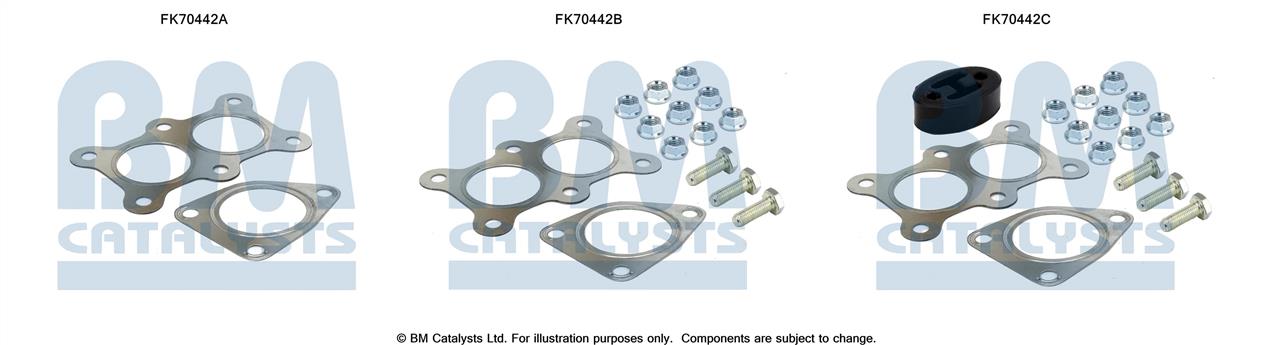 BM Catalysts FK70442 Комплект монтажний кріплень вихлопної системи FK70442: Купити в Україні - Добра ціна на EXIST.UA!