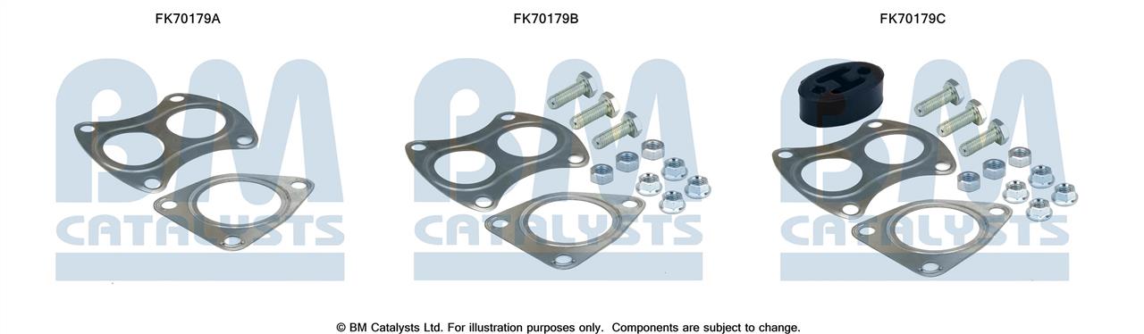 FK70179 BM Catalysts Комплект монтажный крепежей выхлопной системы