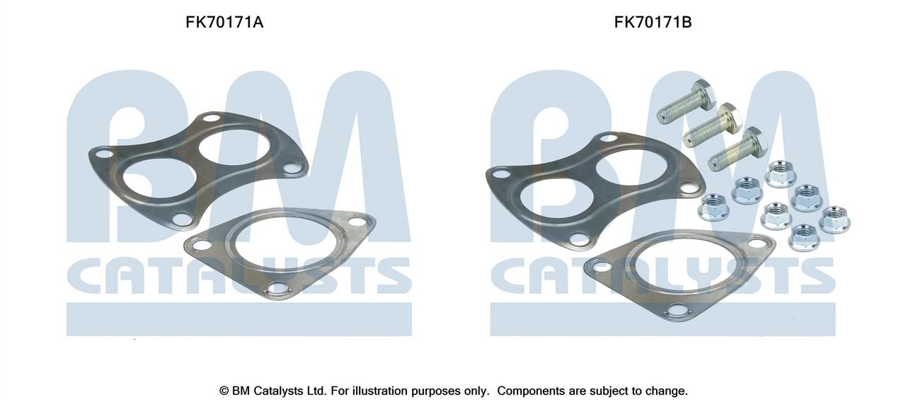 BM Catalysts FK70171 Комплект монтажний кріплень вихлопної системи FK70171: Купити в Україні - Добра ціна на EXIST.UA!