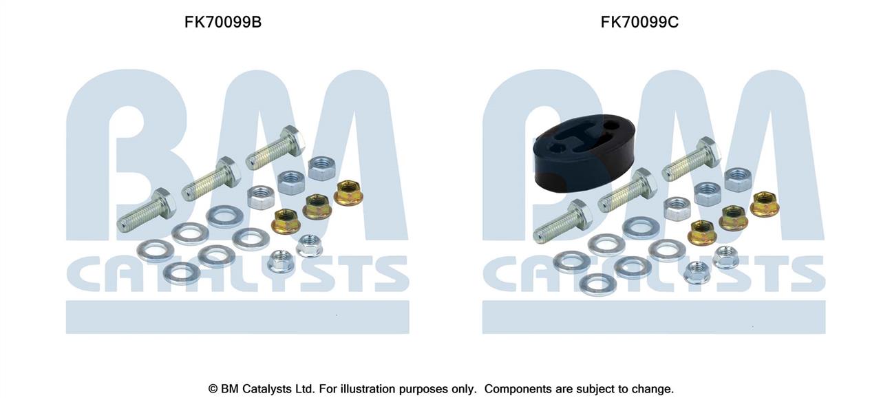 BM Catalysts FK70099 Комплект монтажний кріплень вихлопної системи FK70099: Купити в Україні - Добра ціна на EXIST.UA!