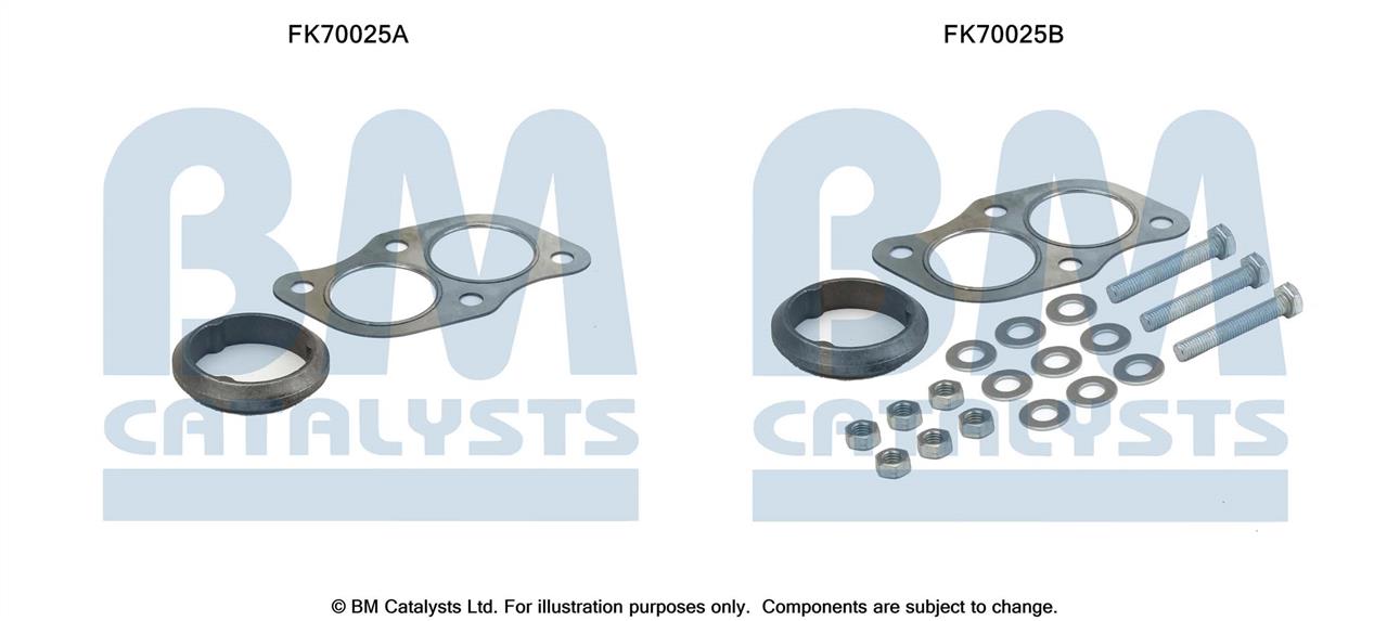BM Catalysts FK70025 Комплект монтажний кріплень вихлопної системи FK70025: Купити в Україні - Добра ціна на EXIST.UA!
