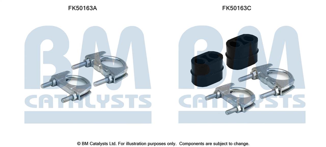 BM Catalysts FK50163 Комплект монтажний кріплень вихлопної системи FK50163: Купити в Україні - Добра ціна на EXIST.UA!