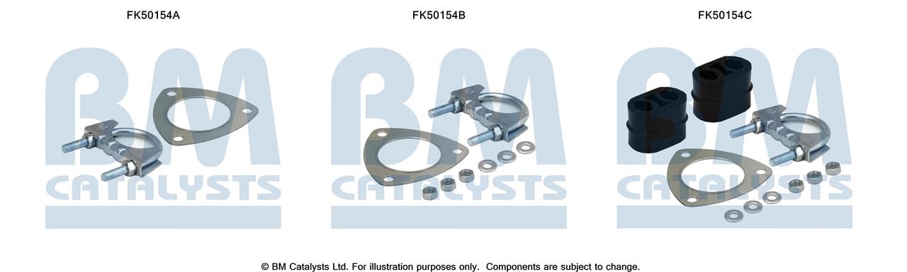 BM Catalysts FK50154 Комплект монтажний кріплень вихлопної системи FK50154: Купити в Україні - Добра ціна на EXIST.UA!
