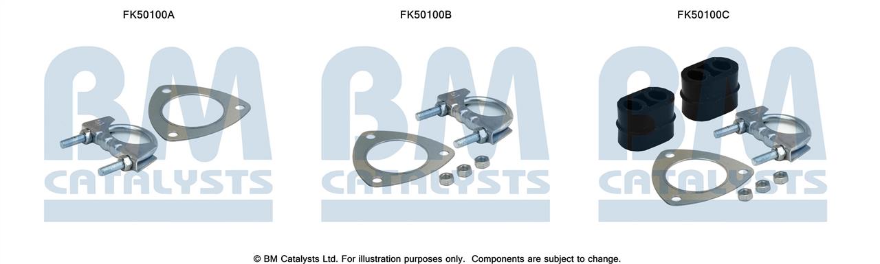BM Catalysts FK50100 Комплект монтажний кріплень вихлопної системи FK50100: Купити в Україні - Добра ціна на EXIST.UA!