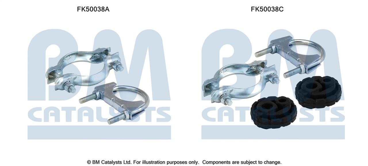 BM Catalysts FK50038 Комплект монтажний кріплень вихлопної системи FK50038: Купити в Україні - Добра ціна на EXIST.UA!