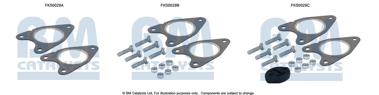 BM Catalysts FK50029 Комплект монтажний кріплень вихлопної системи FK50029: Купити в Україні - Добра ціна на EXIST.UA!