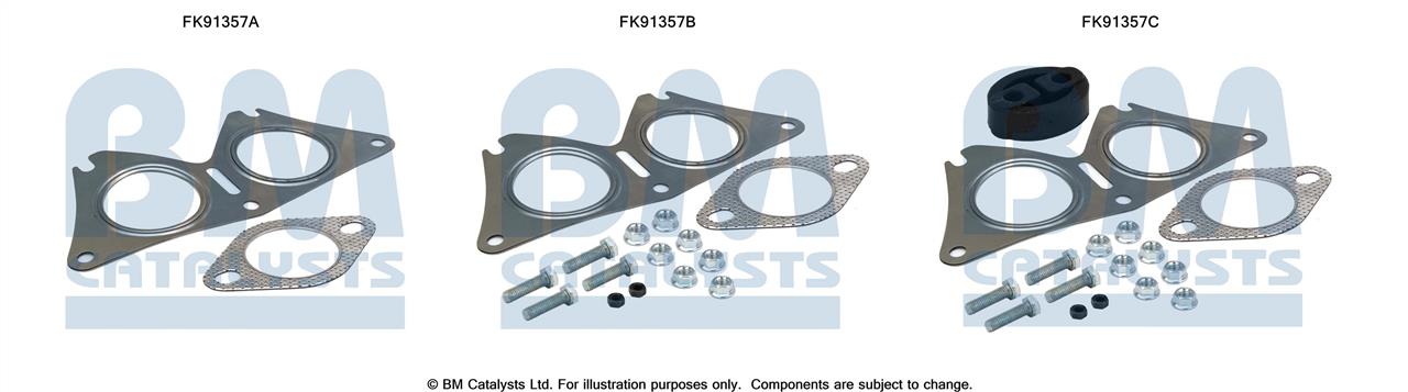 BM Catalysts FK91357 Комплект для монтажу, каталізатор FK91357: Купити в Україні - Добра ціна на EXIST.UA!